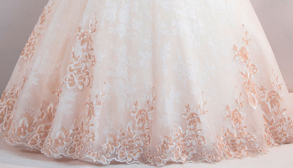 ball gown wedding dress strapless 0801-01