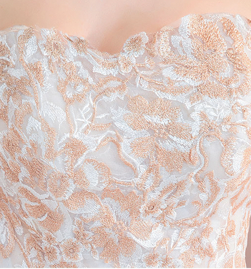 ball gown wedding dress strapless 0801-08