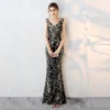 black evening dress long-0857-01