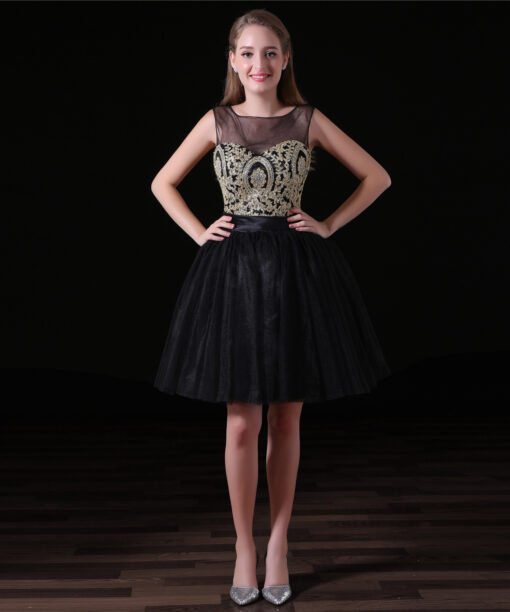 black homecoming dress-0825-01
