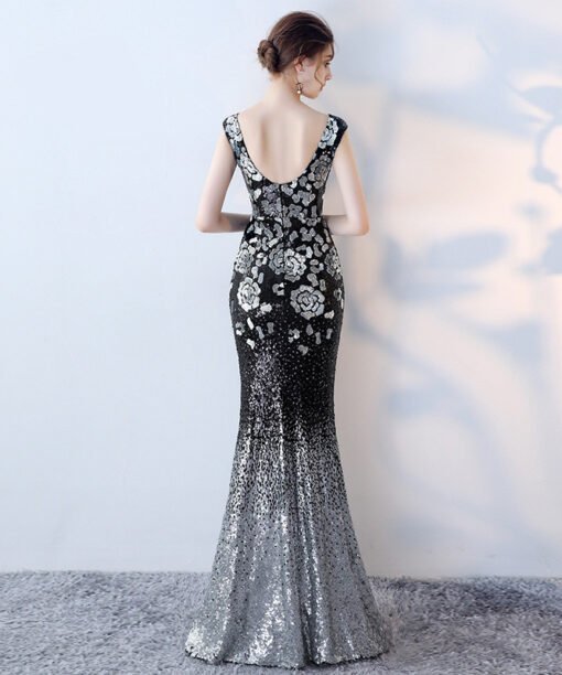 black sexy formal dress-0862-01