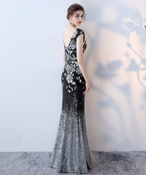 black sexy formal dress-0862-02
