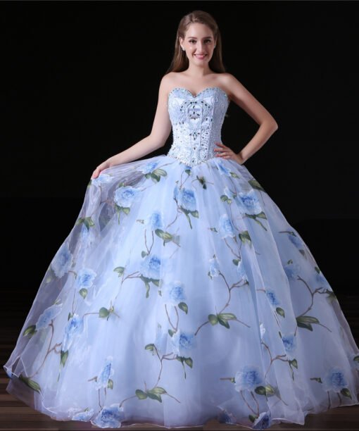blue ball gown prom dress-0833-01