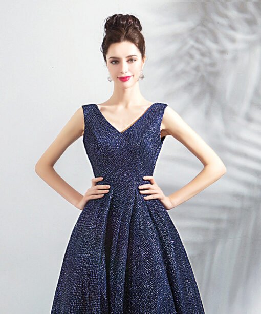 blue formal dress 0796-05