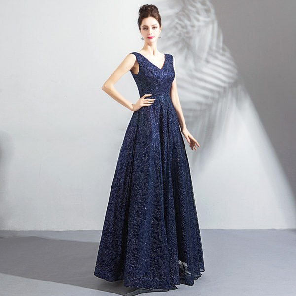 blue formal dress 0796-07