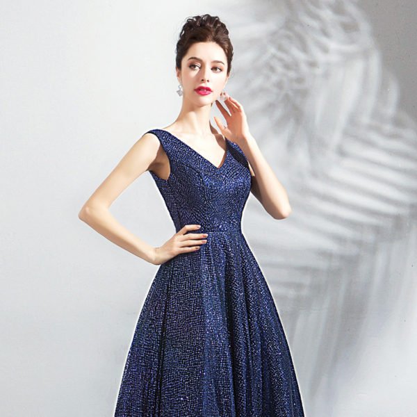 blue formal dress 0796-08