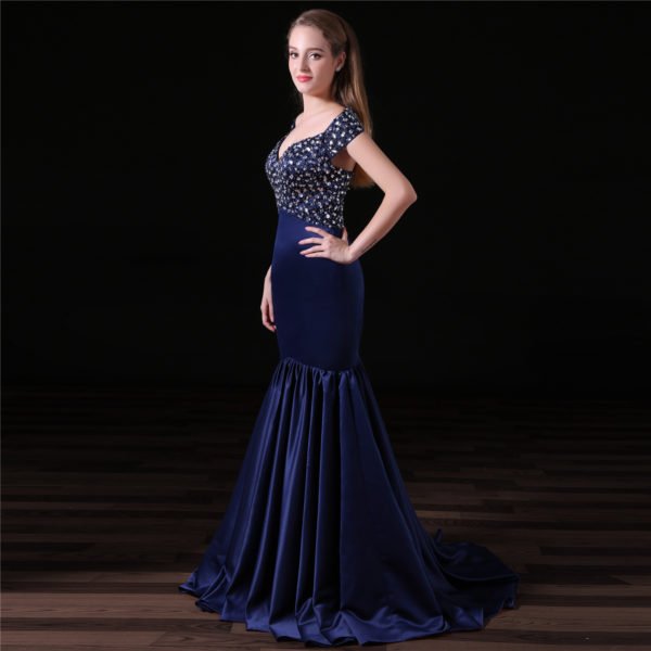 blue mermaid prom dress-0843-03
