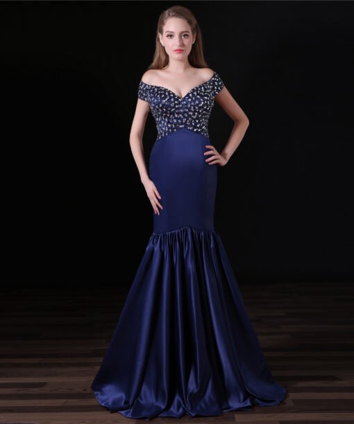 blue mermaid prom dress-0843-05