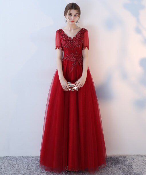 cheap red prom dress-0856-02