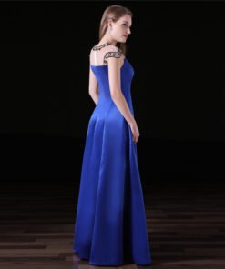 dark blue formal dress-0832-04
