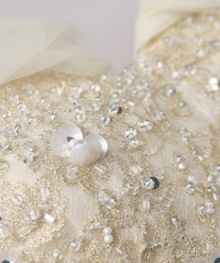 gold and white wedding dress 0804-01