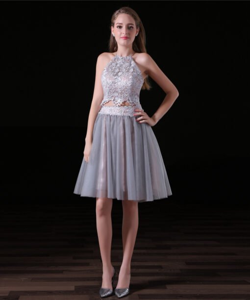 grey two piece prom dress-0823-04