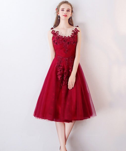 knee length cocktail dress 0808-01