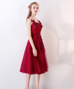 knee length cocktail dress 0808-03