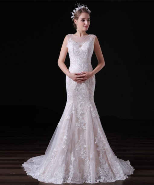 lace mermaid wedding dress-0849-02