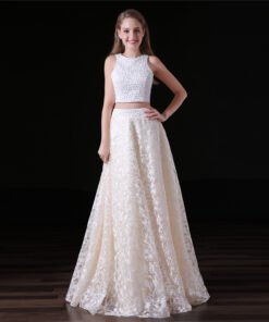 lace two piece prom dress-0836-01