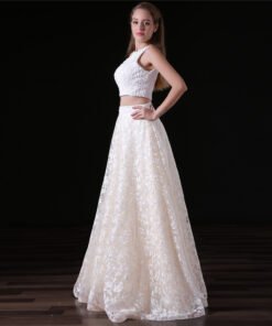 lace two piece prom dress-0836-02