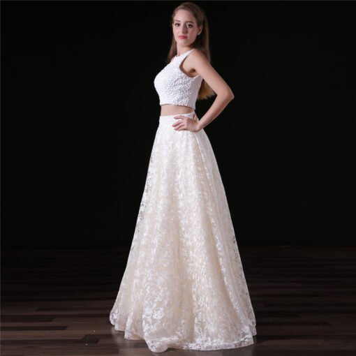lace two piece prom dress-0836-02