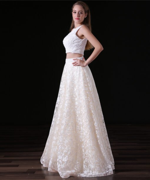 lace two piece prom dress-0836-02