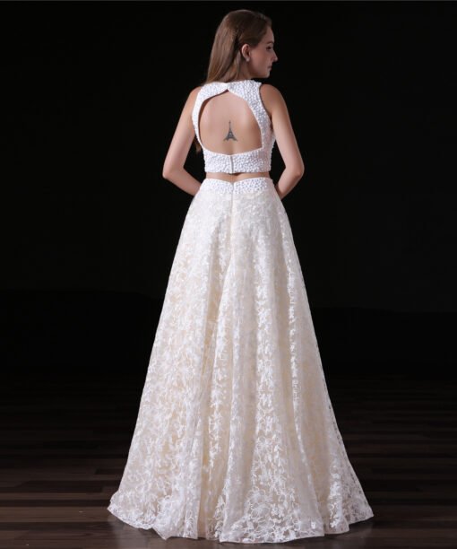 lace two piece prom dress-0836-03