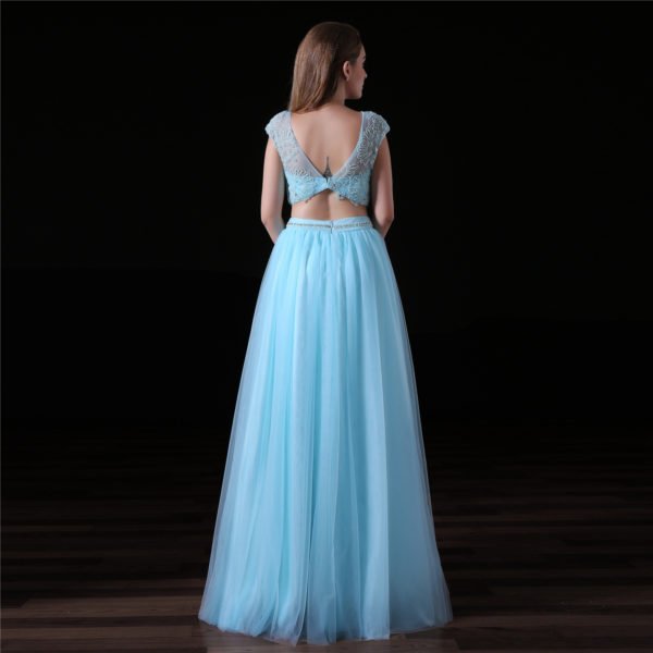 light blue two piece prom dress-0822-03