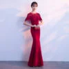 mermaid evening gown 0809-01