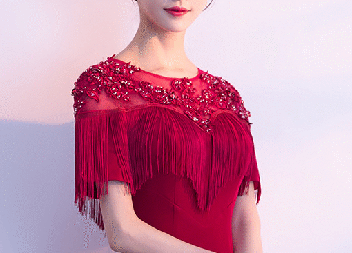 mermaid evening gown 0809-04