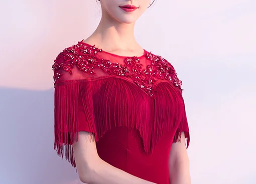 mermaid evening gown 0809-04