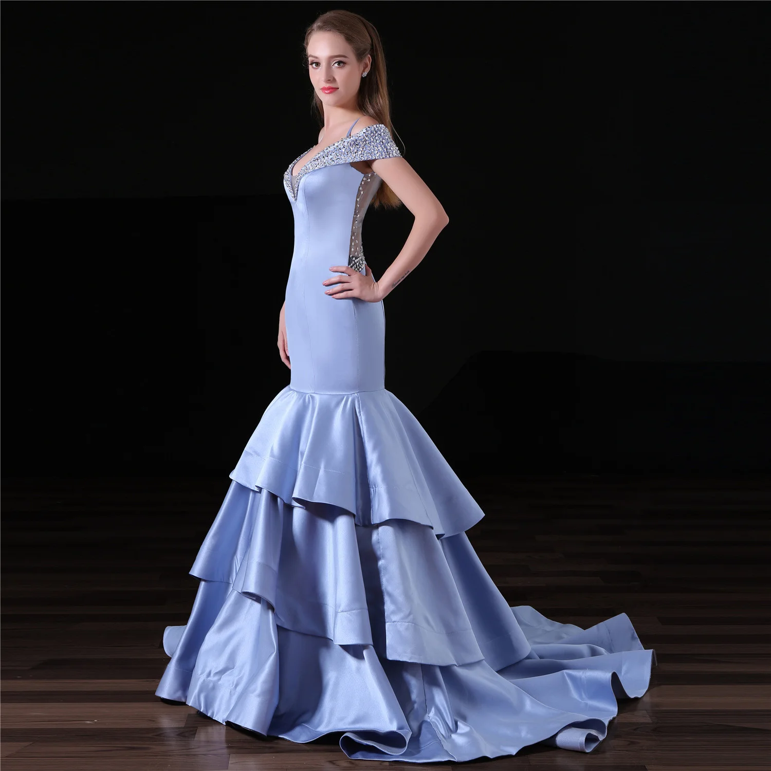 mermaid evening gown-0830-02