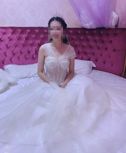 Gold And White Wedding Dress Ball Gown Off The Shoulder