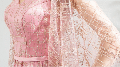 pink formal dress 0806-08