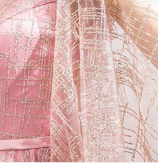 pink formal dress 0806-08