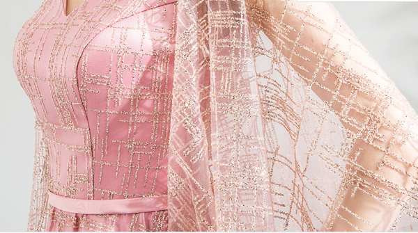 pink formal dress 0806-08