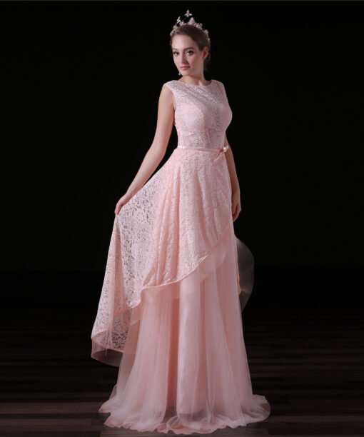 pink long prom dress-0848-01