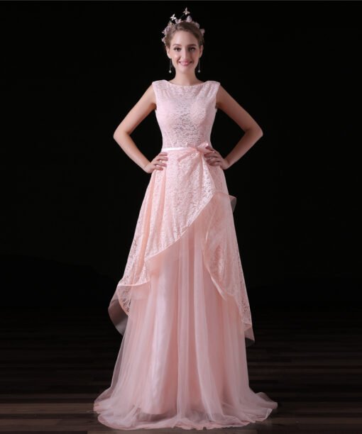 pink long prom dress-0848-02
