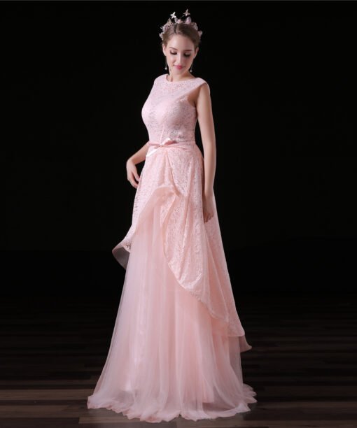 pink long prom dress-0848-03