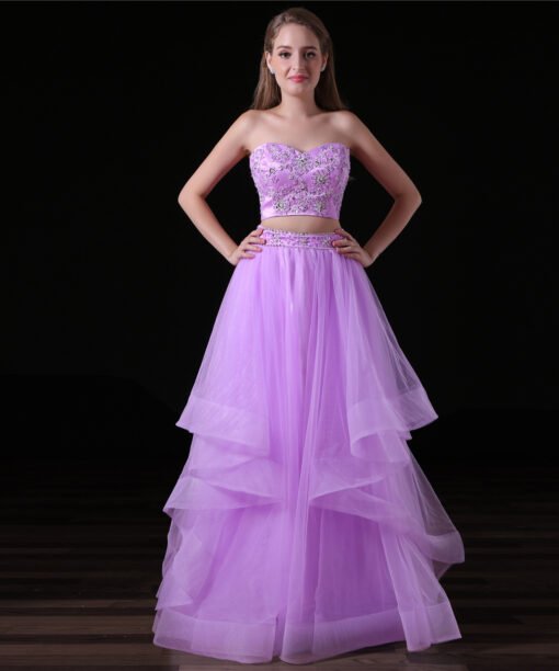 purple two piece prom dress-0829-01