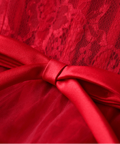 red formal dress long 0800-02