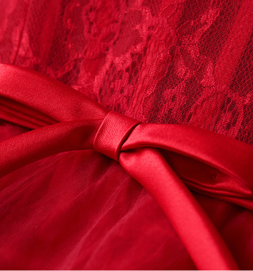 red formal dress long 0800-02