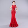 red long evening dress-0858-02