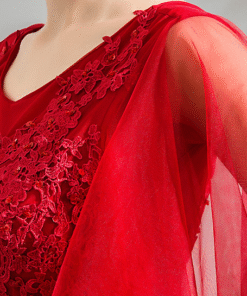 red mermaid prom dress-0821-01