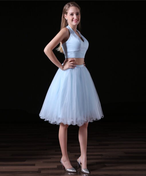 short two piece prom dress-0824-04