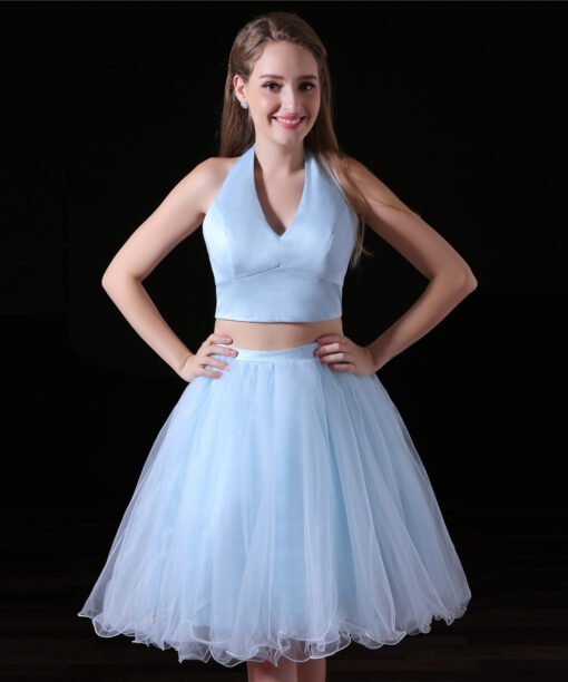 short two piece prom dress-0824-05