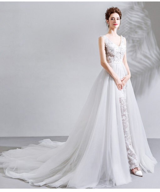 train wedding dress 0795-05