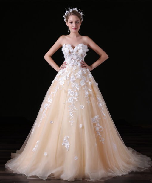 wedding dress with flowers-0855-01