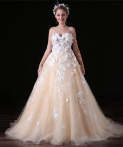 wedding dress with flowers-0855-03