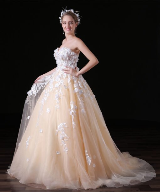 wedding dress with flowers-0855-04