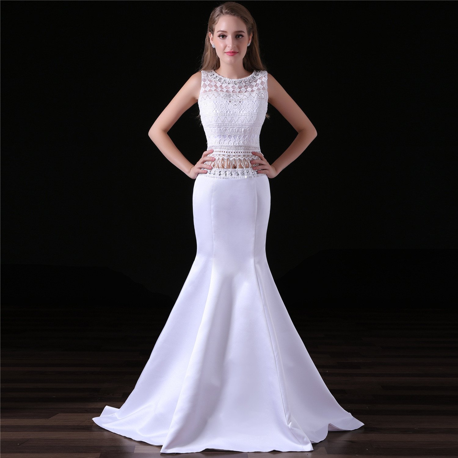white long gowns for prom