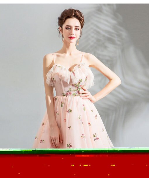 Spaghetti Strap short dress-0891-04