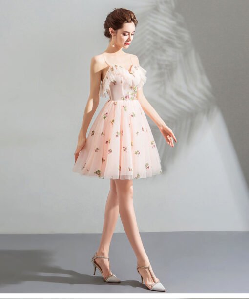 Spaghetti Strap short dress-0891-05